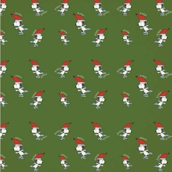Snoopy Personalized “Jenna” Christmas Wrapping Paper - Picture 2 of 4